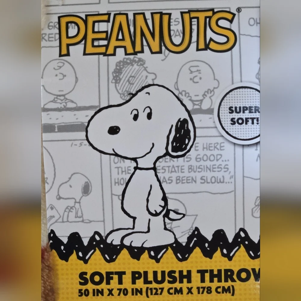 Peanuts Snoopy Charlie Special Edition Thanksgiving Autumn Harvest Throw Blanket